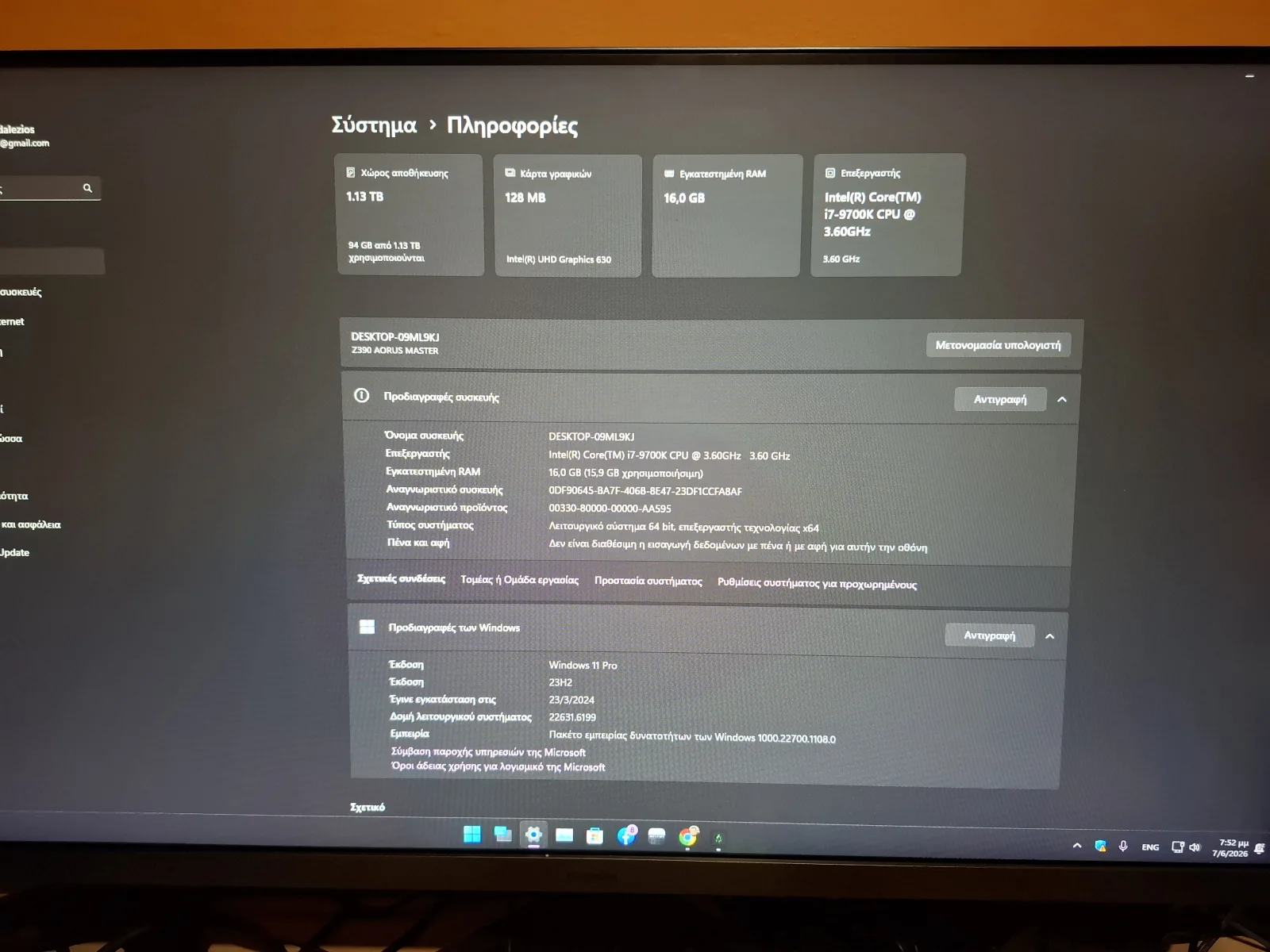 Pc i7 4k + samsung monitor